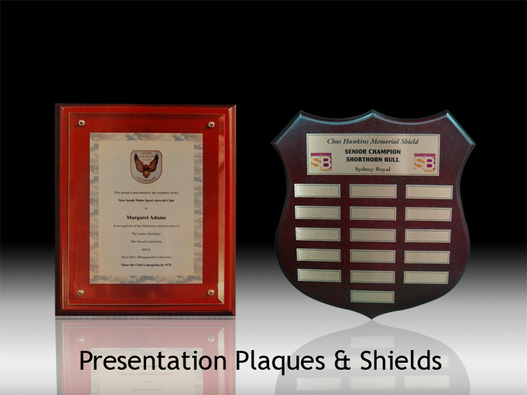 Plaques and Shields